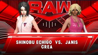 Wrestle Angels ver. WWE 2K23 越後 しのぶ vs ジャニス・クレア Shinobu Echigo vs Janis Crea