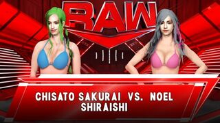 Wrestle Angels ver. WWE 2K23 桜井 千里 vs ノエル白石 Chisato Sakurai vs Noel Shiraishi Swimsuit Match