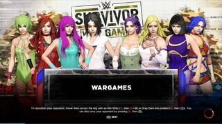 Wrestle Angels ver. WWE 2K23 新女 VS JWI サバイバーシリーズ 4 :4 ウォーゲーム NJL vs JWI Survivor Series 4 :4 Wargame