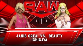 Wrestle Angels ver. WWE 2K23 ジャニス・クレア vs ビューティ市ヶ谷 Janis Crea vs Beauty Ichigaya