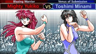 Wrestle Angels V2 マイティ祐希子 vs 南 利美 三先勝 Mighty Yukiko vs Toshimi Minami 3 wins out of 5 games Ko Rule