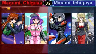 Wrestle Angels 3 めぐみ, 千種 vs 南, 市ヶ谷 三先勝 Megumi, Chigusa vs Minami, Ichigaya 2 wins out of 3 games