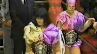 全日本女子プロレス　デビル雅美、タランチェラ vs ジャガー横田、ミミ萩原　WWWA世界タッグ選手権試合　1983年1月4日　後楽園ホール