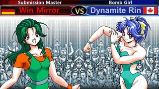 Wrestle Angels V2 ウィン･ミラー vs ダイナマイト･リン 三先勝 Win Mirror vs Dynamite Rin 3 wins out of 5 games