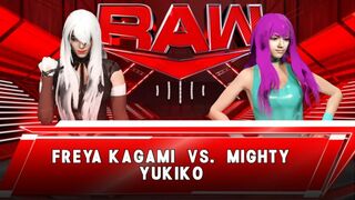 Wrestle Angels ver. WWE 2K23 フレイア鏡 vs マイティ祐希子 Freya Kagami vs Mighty Yukiko
