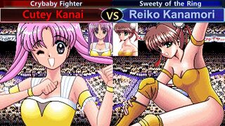 Wrestle Angels Special キューティー金井 vs 金森 麗子 三先勝 Cutey Kanai vs Reiko Kanamori 3 wins out of 5 games