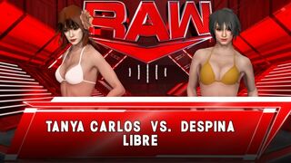 Wrestle Angels ver. WWE 2K23 ターニャ・カルロス vs デスピナ・リブレ Tanya Carlos vs Despina Libre Swimsuit Match