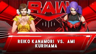 Wrestle Angels ver. WWE 2K23 金森 麗子 vs 栗浜 亜魅 Reiko Kanamori vs Ami Kurihama
