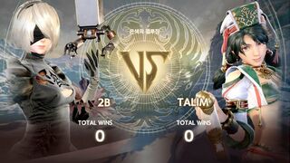SOULCALIBUR VI 2B vs Talim 5 wins out of 9 games ソウルキャリバー Ⅵ 2B vs タリム 五先勝