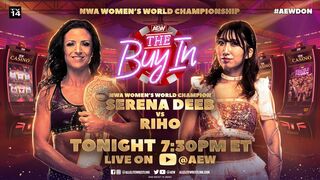 AEW Double or Nothing Buy In - NWA Women's World Title Serena Deeb vs former AEW Women's Champ RIHO