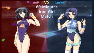 Wrestle Angels Survivor 2 南 利美 vs ラッキー内田 Toshimi Minami vs Lucky Uchida 60 minutes Iron Girl Match