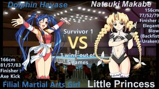 Wrestle Angels Survivor 1 ドルフィン早瀬vs真壁 那月 三先勝 Dolphin Hayase vs Natsuki Makabe 3 wins out of 5 games