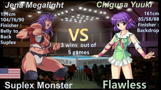 Wrestle Angels Survivor 2 ジェナ・メガライトvs結城 千種 三先勝 Jena Megalight vs Chigusa Yuuki 3 wins out of 5 games