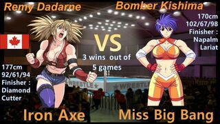 Wrestle Angels Survivor 2 レミー・ダダーン vs ボンバー来島 三先勝 Remy Dadarne vs Bomber Kishima 3 wins out of 5games
