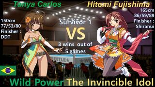 Wrestle Angels Survivor 1 ターニャ・カルロス vs 藤島 瞳 三先勝 Tanya Carlos vs Hitomi Fujishima 3wins out of 5games