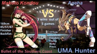 Wrestle Angels Survivor 2 近藤 真琴 vs AGEHA 三先勝 Makoto Kondou vs AGEHA 3 wins out of 5 games