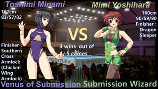 Wrestle Angels Survivor 2 南 利美 vs ミミ吉原 三先勝 Toshimi Minami vs Mimi Yoshihara 3 wins out of 5 games