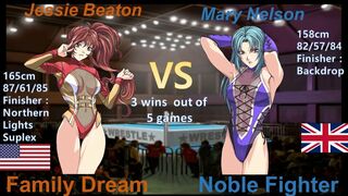 Wrestle Angels Survivor 2 ジェシー・ビートンVSマリー・ネルソ 三先勝 Jessie Beaton vs Mary Nelson 3 wins out of 5 games