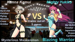 Wrestle Angels Survivor 2 カンナ神威 vs マイティ祐希子 三先勝 Kanna Kamui vs Mighty Yukiko 3 wins out of 5 games