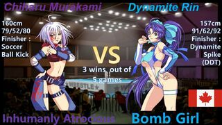 Wrestle Angels Survivor 2 村上 千春vsダイナマイト・リン 三先勝 Chiharu Murakami vs Dynamite Rin 3wins out of 5games