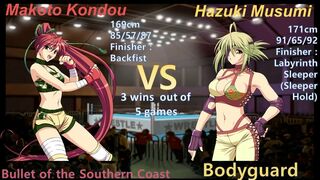 Wrestle Angels Survivor 2 近藤 真琴 vs 六角 葉月 三先勝 Makoto Kondou vs Hazuki Musumi 3 wins out of 5 games