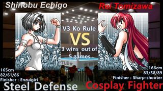 Wrestle Angels V3 越後 しのぶ vs 富沢 レイ 三先勝 Shinobu Echigo vs Rei Tomizawa 3 wins out of 5 games