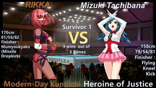 Wrestle Angels Survivor 1 RIKKA vs 橘 みずき 三先勝 RIKKA vs Mizuki Tachibana 3 wins out of 5 games