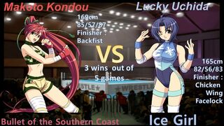 Wrestle Angels Survivor 2 近藤 真琴 vs ラッキー内田 三先勝 Makoto Kondou vs Lucky Uchida 3 wins out of 5 games