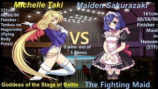 Wrestle Angels Survivor 2 ミシェール滝vsメイデン桜崎 三先勝 Michelle Taki vs Maiden Sakurazaki 3wins out of 5 games