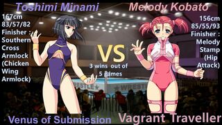 Wrestle Angels Survivor 2 南 利美 vs メロディ小鳩 三先勝 Toshimi Minami vs Melody Kobato 3 wins out of 5 games