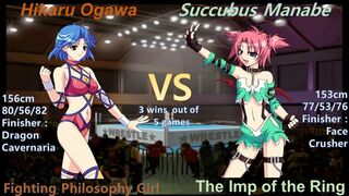 Wrestle Angels Survivor 2 小川 ひかるvsサキュバス真鍋 三先勝 Hikaru Ogawa vs Succubus Manabe 3 wins out of 5 games