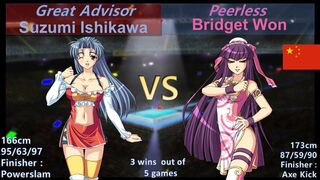 Wrestle Angels Survivor 2 石川 涼美vsブリジット・ウォン 三先勝 Suzumi Ishikawa vs Bridget Won 3 wins out of 5 games