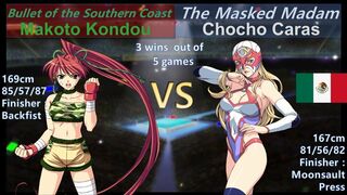 Wrestle Angels Survivor 2 近藤 真琴 vs チョチョカラス 三先勝 Makoto Kondou vs Chocho Caras 3 wins out of 5 games