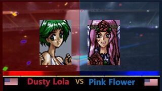 Super Wrestle Angels (SNES) ダスティ･ローラ vs ピンクフラワー 三先勝 Dusty Lola vs Pink Flower 3 wins out of 5 games