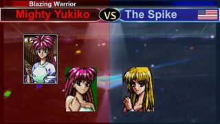 Super Wrestle Angels (SNES) マイティ祐希子 vs ザ･スパイク 三先勝 Mighty Yukiko vs The Spike 3 wins out of 5 games