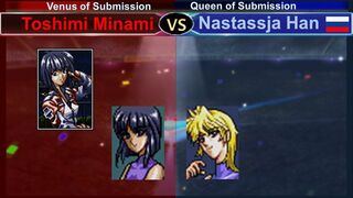 Super Wrestle Angels (SNES) 南 利美vsナスターシャ･ハン 三先勝 Toshimi Minami vs Nastassja Han 3wins out of 5games