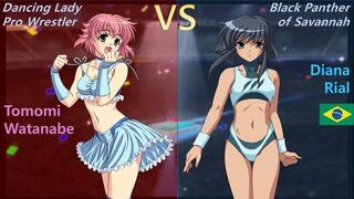 Wrestle Angels Survivor 2 渡辺 智美 vs ディアナ・ライアル 三先勝 Tomomi Watanabe vs Diana Rial 3 wins out of 5 games