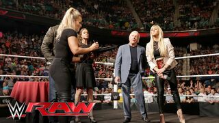Natalya & Charlotte collide during the WWE Women's Championship Contract Signing: Raw, May 16, 2016
