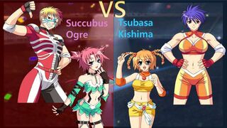 Wrestle Angels Survivor 2 オーガ,真鍋vsつばさ,来島 二先勝 Ogre,Succubus vs Tsubasa,Kishima 2 wins out of 3 games