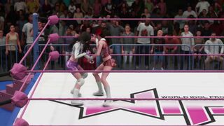 WWE 2K18_WIP 道頓堀白間　vs. チェリー宮脇