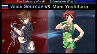 Wrestle Angels Survivor 2 アリス・スミルノフvsミミ吉原 三先勝 Alice Smirnov vs Mimi Yoshihara 3 wins out of 5 games