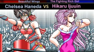 Wrestle Angels V1 チェルシー羽田 vs 伊集院 光 三先勝 Chelsea Haneda vs Hikaru Ijuuin 3 wins out of 5 games