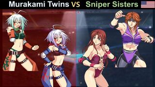 Wrestle Angels Survivor2 村上ツインスvsスナイパーシスターズ 二先勝 Murakami Twins vs Sniper Sisters 2wins out of 3games