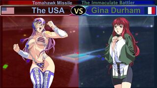 Wrestle Angels Survivor 2 The USA vs ジーナ・デュラム 三先勝 The USA vs Gina Durham 3 wins out of 5 games