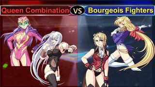 Wrestle Angels Survivor 2 Queen Combination (SA-KI & Kagami) vs Bourgrois Fighters (Royal, Michelle)