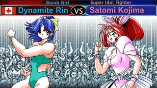 Wrestle Angels V3 ダイナマイト･リン vs 小縞 聡美 三先勝 Dynamite Rin vs Satomi Kojima 3 wins out of 5 games KO Rule
