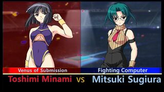 Wrestle Angels Survivor 2 南 利美 vs 杉浦 美月 三先勝 Toshimi Minami vs Mitsuki Sugiura 3 wins out of 5 games