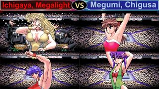 WrestleAngels Special 市ヶ谷,メガライトvsめぐみ,千種 二先勝 Ichigaya,Megalight vs Megumi,Chigusa 2wins out of 3games