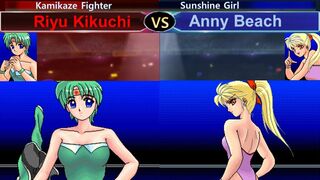 Wreslte Angels 2 菊池 理宇 vs アニー･ビーチ 三先勝 Riyu Kikuchi vs Anny Beach 3 wins out of 5 games
